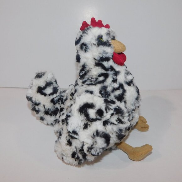 Manhattan Toy Henley Black White Chicken 9" Plush Stuffed Farm Toy - Picture 5 of 6